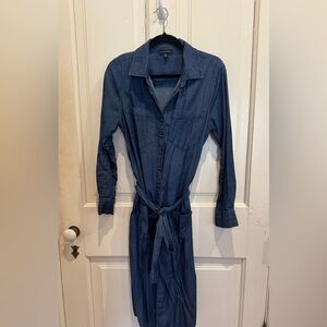 Universal Standard Indigo Denim Shirt Dress